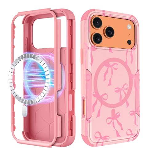 Coque iPhone 17 Pro MagSafe nœud kawaii pour sublimer vos tenues au quotidien