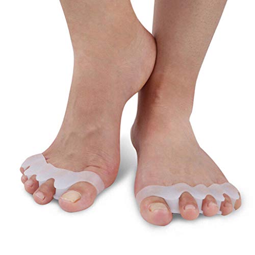 Toe Separator Gel Toe Straightener Corrector, Bunion Corrector for Hammar Overlapping Toe, Foot