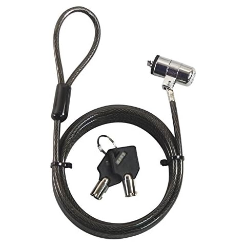 Sendt 10 Foot Black Notebook/Laptop Keyed Lock Security Cable Extra Long! Cover