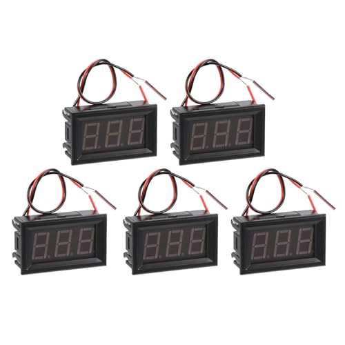 PATIKIL DC 5-120V Digital Mini Voltmeter Voltage Display, LED Display Panel Voltage Tester Meter for Car Motorcycle Battery Monitor, Green