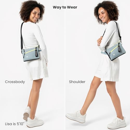 Image of Sherpani Zoom, Small Crossbody Purse, Nylon Crossbody Bag, Lightweight Cross Body Bag, Sleek Dual Pouch, Purses for Women
