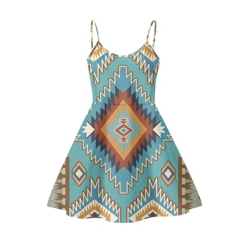 Image of Biyejit Women Casual Loose Dress Strap Long Summer Beach Swing Dress