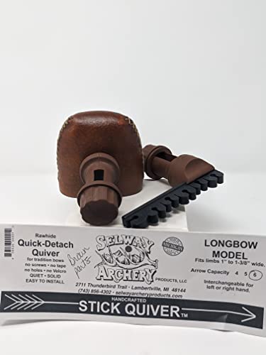Selway Quick Detach Rawhide Longbow Quiver #TOP1