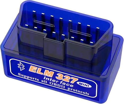 Escáner OBD2 Bluetooth ELM327,OBD-II Diagnosis Coche Multimarca,Mini Diagnosis Coche Compatible con iOS, Android, Windows y Linux