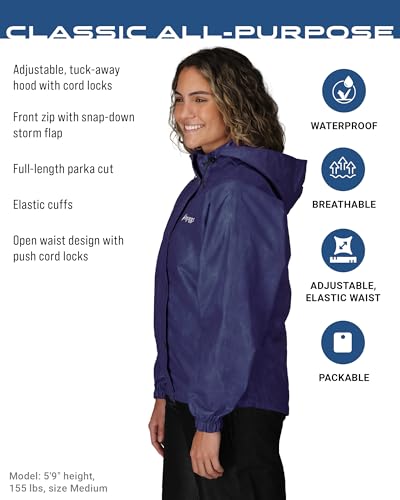 FROGG TOGGS Women's Classic All-Purpose 3-Layer Waterproof Breathable Rain Suit - Image 3