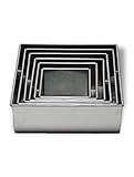 1 X 6 Tier Square Multilayer Wedding birthday Anniversary Cake Baking Tins - Cake Pans - Cake Tins