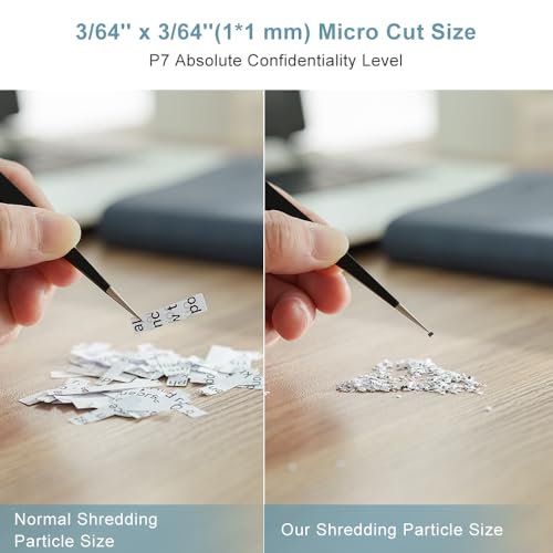 Monitaind Q9B-0614 P7 High Security Paper Shredder: Heavy Duty 6-Sheet Shredder For Home Office, Micro Cut Commercial Shredder Shreds Credit Cards/Staples/Cds/Dvds thumb #1