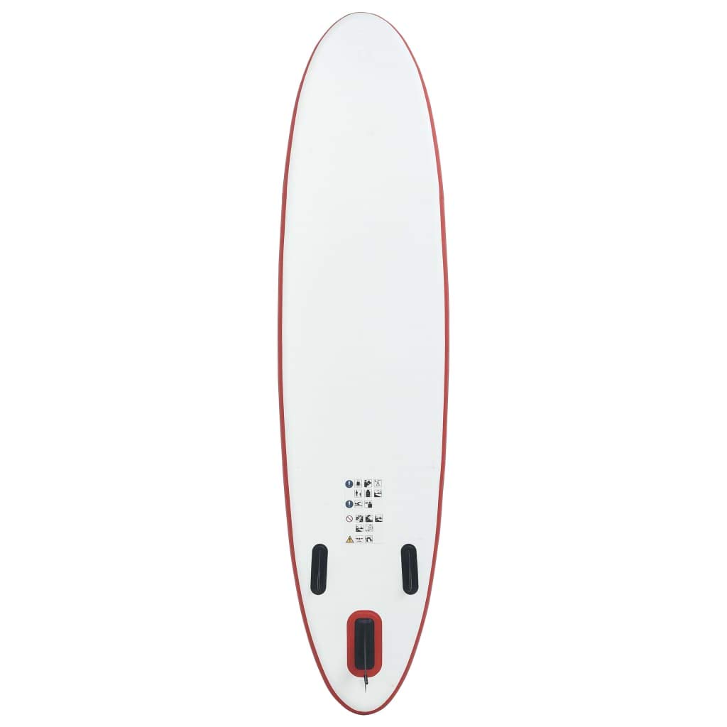 Stand Up Paddle Board Set SUP Tavola da surf gonfiabile rosso e bianco, pad antiscivolo Materiale dell'articolo: EVA