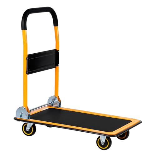 Plattformwagen Transportwagen klappbar bis 150 kg Handwagen Rollwagen Anti-Rutsch-Auflage gut lenkbar Transporthilfe