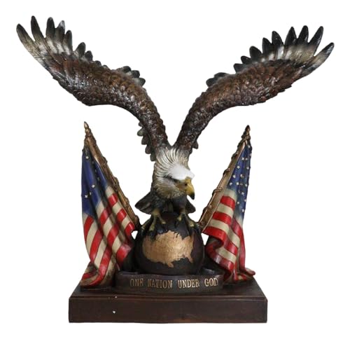 Ebros-Gift-Large-20-Tall-Patriotic-Wings-of-Glory-Bald-Eagle-On-Globe-with-Map-of-America-Star-Spangled-Banner-Flags-One-Nation-Under-God-Figurine-with-Pedestal-Base Ebros Gift Large 20 Tall Patriotic Wings of Glory Bald Eagle On Globe with Map of America Star Spangled Banner Flags One Nation Under God Figurine with Pedestal Base