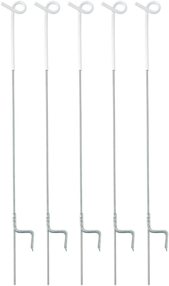 Strainrite® Goldfoot Springsteel Pigtail Electric Fence Post, 33"- 5 Pack