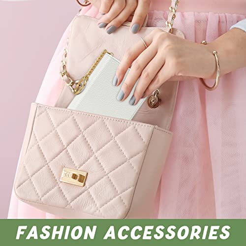 Image of Aiawoxc Credit Card Holder for Women, Small RFID Wallet Slim Leather Business Card Organizer Case with Zipper and Keychain, White
