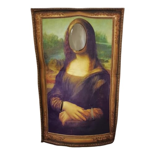 Disfraz de pintura famosa, disfraces de Halloween, divertidos, ropa de broma, disfraz de para adultos, disfraz de Mona Lisa, disfraz de pintura portátil