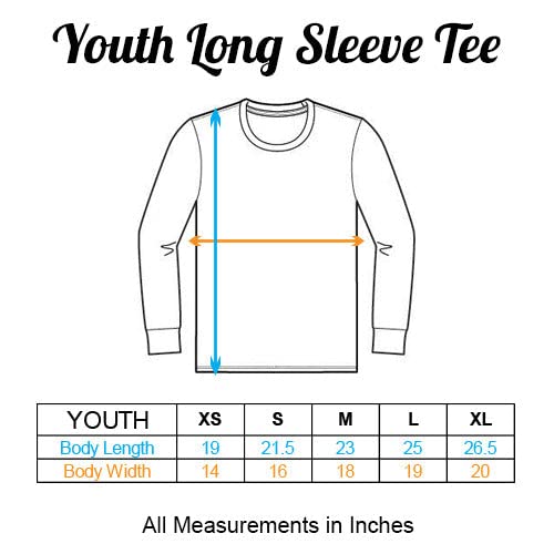 Chillin on a Dirt Road Kids Long Sleeve T-Shirt Youth Medium Light Blue