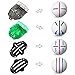 Joyberg 8 Pack Golf Ball Marker Liner Drawing Marker, 4 Golf Ball Marker Stencil and 4 Color Golf Ball Markers, Golf Ball Line Marker Tool, Golf Ball Alignment Marking Tool for The Golfer