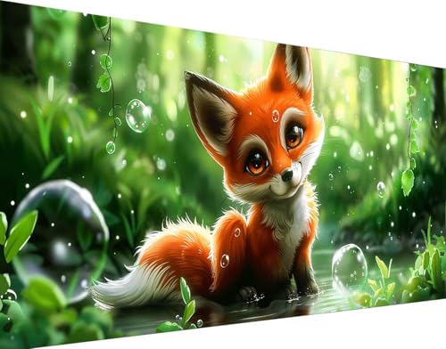 Broderie diamant kit complet de peinture diamant enfant et adulte motif renard