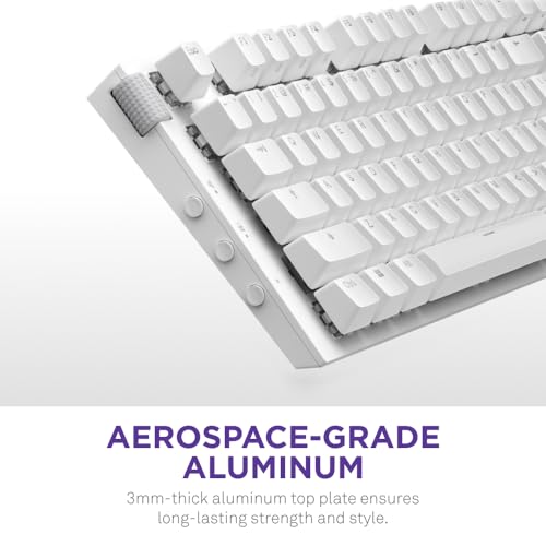 Function 2 2024 - Tastiera da gioco ottica a pieno formato - RGB illuminato - Frequenza di query 8K - Commutatori opt lineari - Scatto regolabile - Hot-Swap - Bianco DE (QWERTZ) - Tastiera gaming - Immagine 7