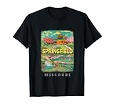 Springfield Missouri MO Urban Greenery and History SD769 T-Shirt