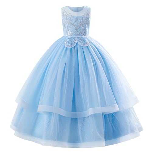 Vestido de graduación para niñas ABEHIK bordado de mariposas