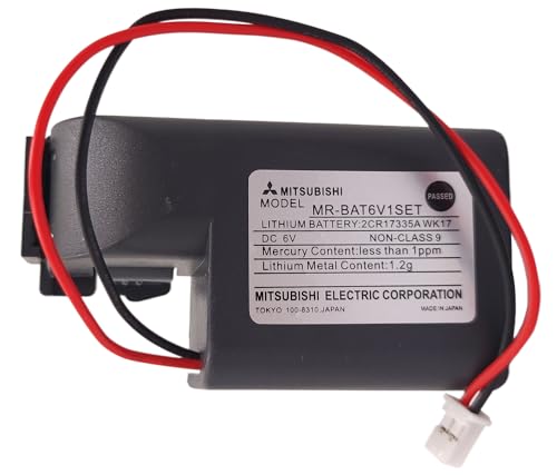 Zivases MR-BAT6V1SET Battery Replacement for Mitsubishi MR-J4 2CR17335A WK17 Battery