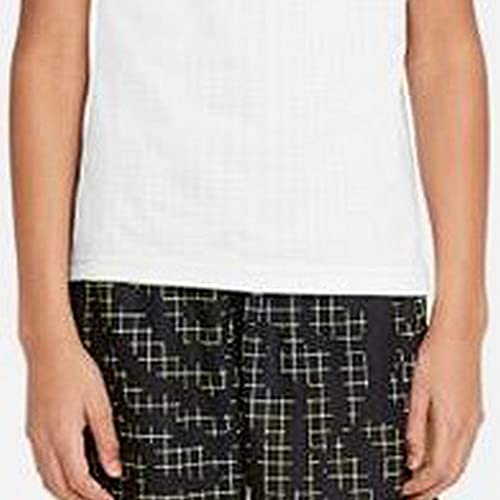 Nike Big Boys Dri-Fit Printed Training Shorts (Medium, Black/Barely Volt)3