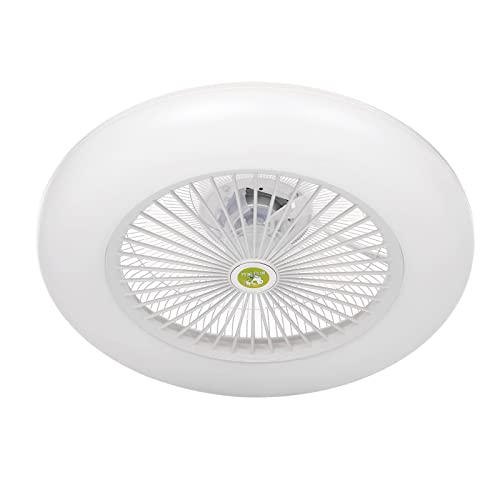 Ventilateur de plafond LED avec 3 températures de couleur réglables par télécommande pour chambre