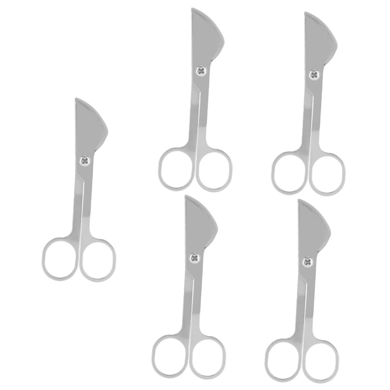 NUOBESTY 5pezzi Cesoie Acciaio Inossidabile Per Utensile Pratico Per La Riproduzione Del Bestiame Ergonomico e Design Semplice Per Per Taglio Tubo Pz