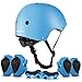 ValueTalks Protección Patinaje, Protección Infantil Consta de Casco Ajustable Rodilleras Coderas, Patinaje Ciclismo Monopatín y Deportes Extremos（Azul