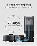 Eufy Aspirateur robot 3-in-1 E20, Emptying automatique polyvalent, Max 30,000 pa, système de filtration à cinq étages, charge éclair, évitez les obstacles précis, peigne pro-distangle, parfait pour le tapis, crevasses, escaliers