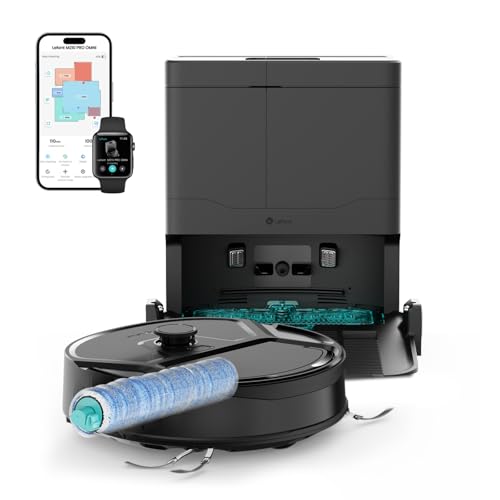 Lefant M210PRO OMNI Robot Aspirapolvere Lavapavimenti con Mappatura, 18000Pa, Autopulizia Rullo, Laser dToF, Evita PSD, Zero Grovigli, Lavaggio Acqua