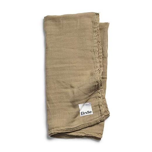 Elodie Details Bambu muslin babyfilt swaddle filt i Oeko-Tex material 80 x 80 cm – varm sand