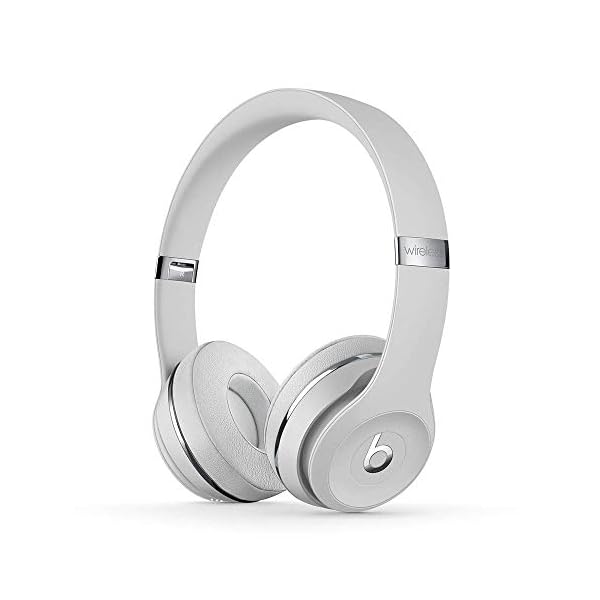 Beats Solo3 Wireless On-Ear Headphones – Apple W1 Headphone Chip, Class 1 Bluetooth, 40 Hours of Listening Time, Built-in Microphone – Satin Silver (Latest Model)