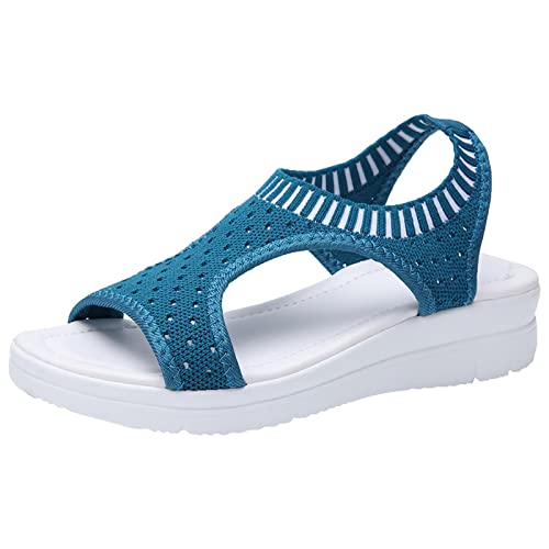 Sandalias Mujer Verano Planas Boho Sandalias Deporte Vestido Zapatillas para Vacaciones Zapatos de cuña para Mujer Cómodo Sandalias de Caminar Sandalias de tacón Alto Zapatos de Cover