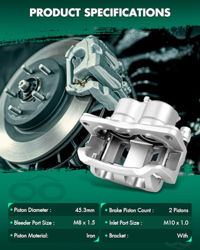 Image of SCITOO - Front Disc Brake Calipers Assembly with Bracket For Mazda | Model - For CX-7 2007 2008 2009 2010 2011 2012 18B5026S 18B5027S