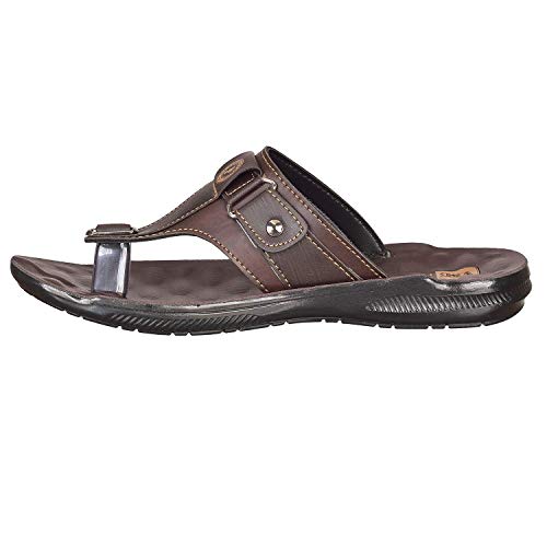 Image of VKC Men's Brown V Strap Slipper