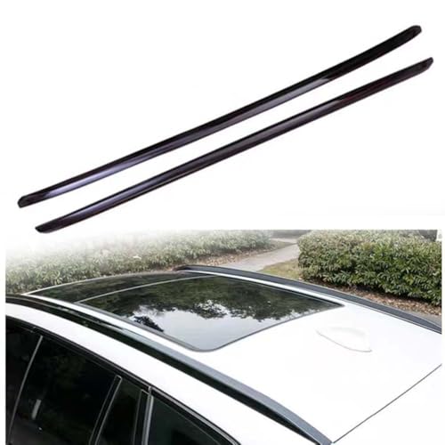 Roof Rack Rail Cover Fits for BMW X5 G05 2019-2024 Silver Updated to Black ABS