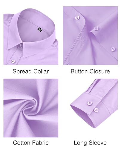Image of J.VER Button Down Shirts for Women Stretch Collared Long Sleeve Dress Shirt | Business Casual, for Work Office, Meetings, Dinner, Dates, Travel, Leisure, Elegant, Workout, Social Gathering, Commute