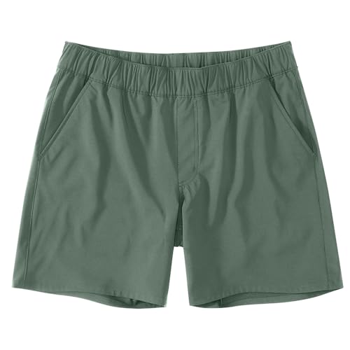 Carhartt Men's Force Sun Defender Relaxed Fit Pull-On Short, Green Slate, X-Large - image 1
