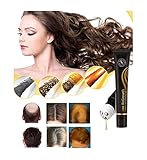 Woolkey Hair Growth Serum Advanced Topical Formula Scalp Massage Fluid Ball Massage Hair Stimulates Hair Follicle Balances Oil Secretion Essence 20ml for All Hair Types Men Women (Black, 13x3x3cm)