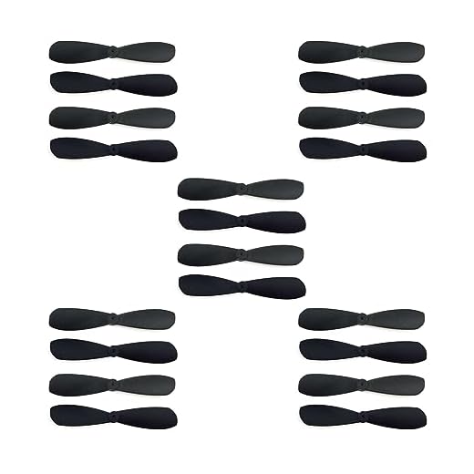 skrnrhrery The Propeller Blades, UAV Propeller Used to Remote Control The Glider Special Nylon 46 Mm Blade Shaft 0.8 Mm of Positive and Negative Mini UAV Propeller Aircraft Parts
