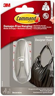 Command 17081BN-ES Medium Brushed Nickel Hook