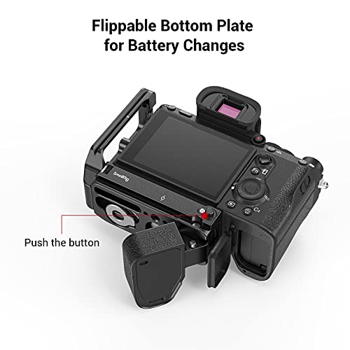 (Nueva Versión) SMALLRIG A7III L Bracket L Plate, con Múltiples Orificios de 1/4 para Sony A7RIII / A7III / A9-2122