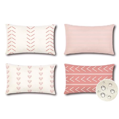 Il Pacchetto Include: La confezione contiene 4 pezzi di federe. GLI INSERTI NON SONO INCLUSI. La fodera del cuscino misura 12x20 pollici / 30x50cm. Per ottenere la forma migliore, si consiglia di utilizzare un inserto di dimensioni maggiori
