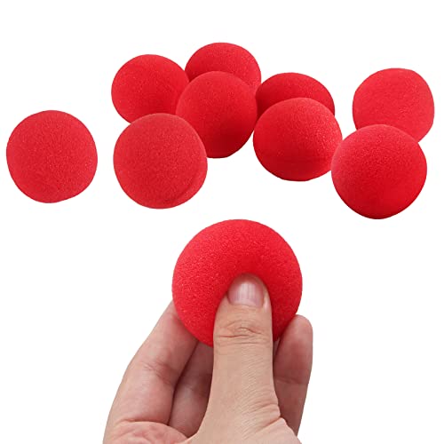 XiXiRan 10 Piezas de Bolas de Esponja Magia, Esponja Roja Bolas,