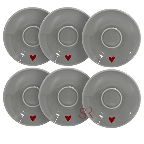 Jogo De 6 Xícaras 90ml Café L´amour Hauskraft Cinza Cozinha