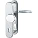 Produktbild HOPPE Sicherheits-Wechselgarnitur VERONA - auf Langschild Profilzylinder Entfernung 88mm,für Türstärke 67-72mm, SST 8,5, mit Kernziehschutz,ES2,silber eloxiert