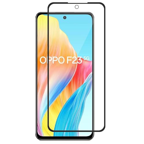 Image of Tempered Glass for OPPO F23 5G - 9H Hardness, Full Coverage, Easy Installation, Bubble-Free (Pack of 1)