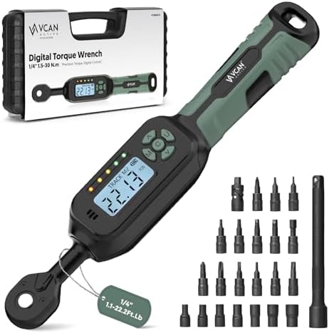 1/4 Torque Wrench Digital(1.1-22.2Ft.Lb) ±1% Average test accurac...