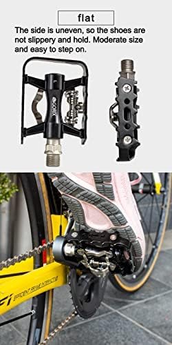 Miniatura 4 de GORIX Pedales de bicicleta Pedal de un lado Flat Binding Pedal Cleat Set MTB Road Mountain Bicycle (GX-PMS106)