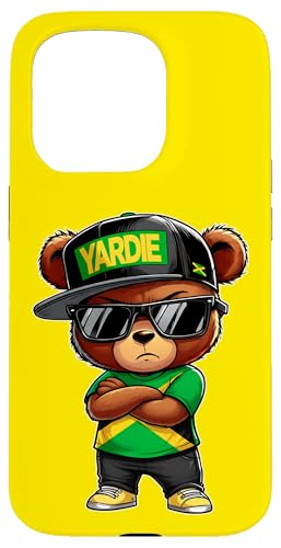YARDIE ジャマイカ ベア ジャマイカ国旗 ジャマイカの服 スマホケース iPhone 15 Pro 用